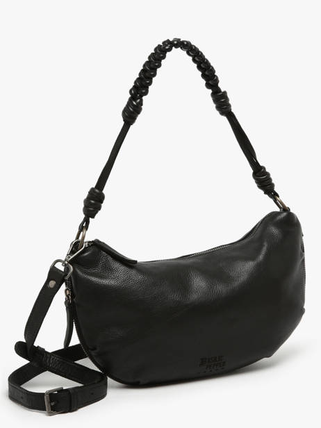 Cross Body Tas Tokyo Leder Basilic pepper Zwart tokyo BTOK02 ander zicht 2